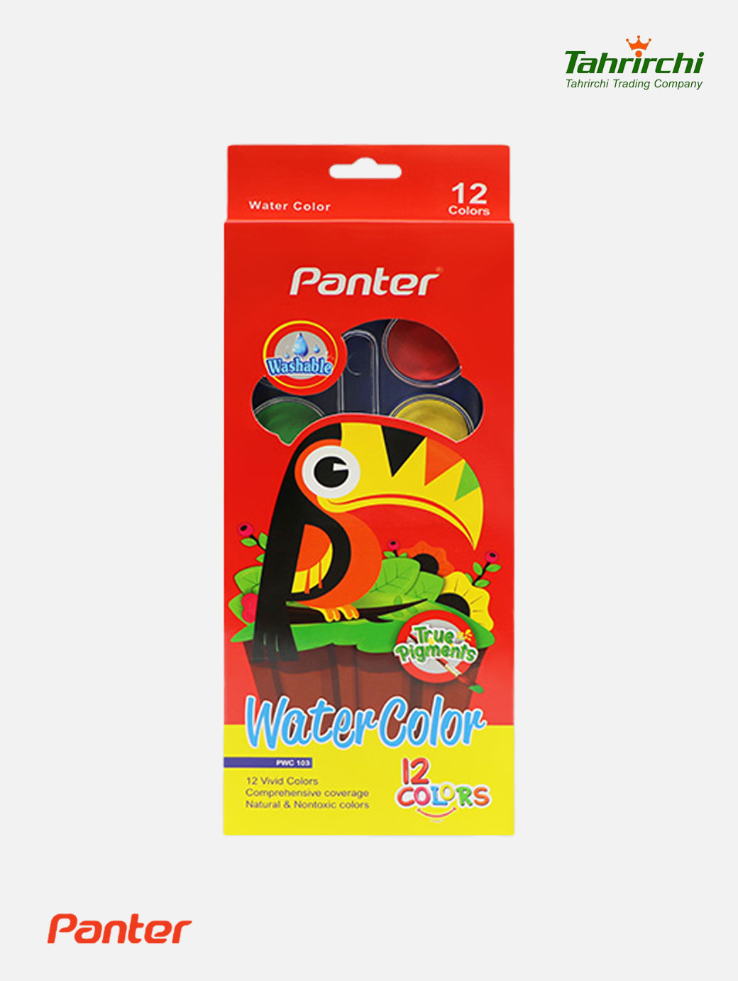 آبرنگ دوازده رنگ پنتر 1 بازرگانی تحریرچی آبرنگ دوازده رنگ پنتر